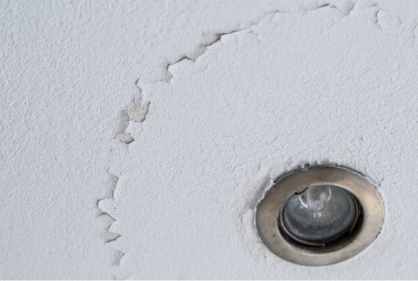 Cracked Ceiling Showing Property Management Neglect