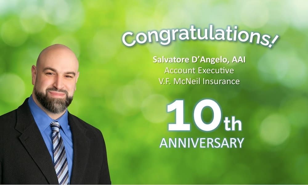 Celebrating A Work Anniversary at V.F. McNeil Insurance! - Work Anniversary