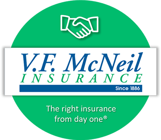VF McNeil Insurance - Green Circle Logo