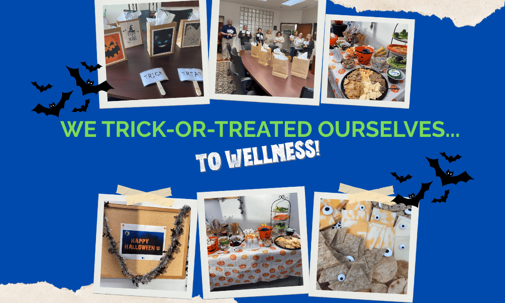 Workplace Wellness Ideas for Connecticut Business Owners. Collage of activities at V.F. McNeil Insurance.