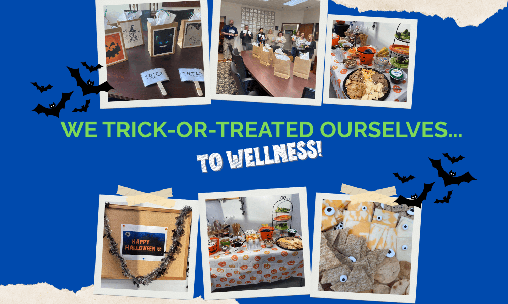 Workplace Wellness Ideas for Connecticut Business Owners. Collage of activities at V.F. McNeil Insurance.